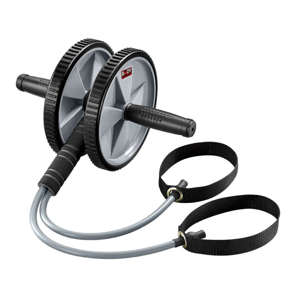 Exercise Wheel With Bungee Cords