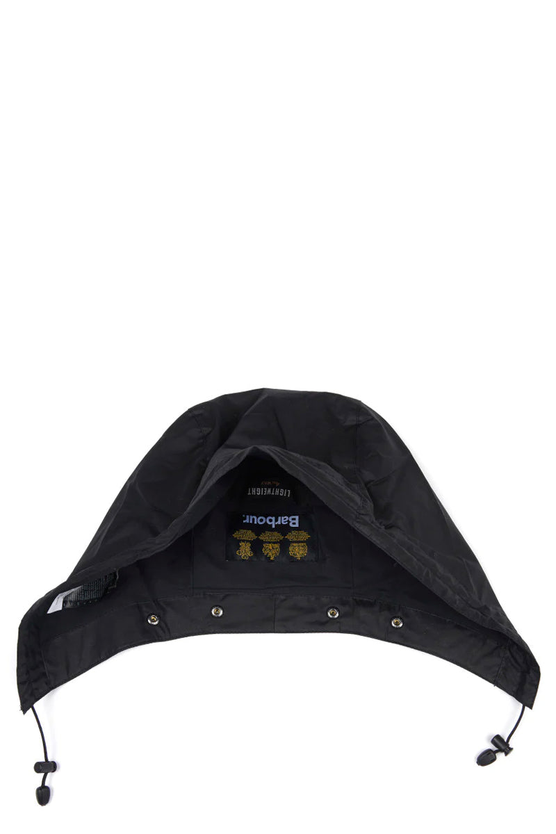 LIGHTWEIGHT WAX HOOD BLACK