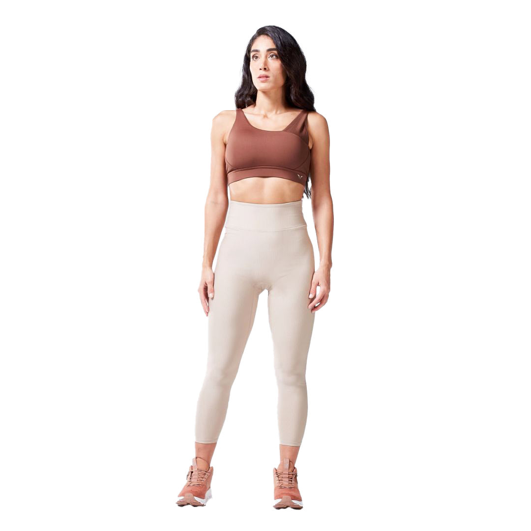 Code Ribbed Asymmetric Sports Bra