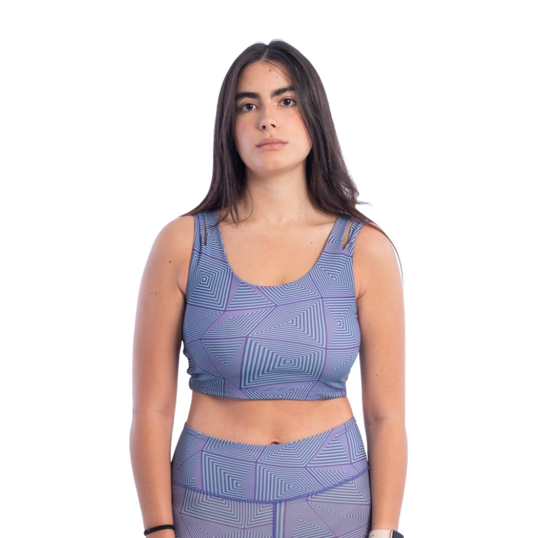 NYA Mosaic Double Strap Sports Bra